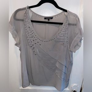 Nanette Lepore- Short Sleeve Silk Blouse